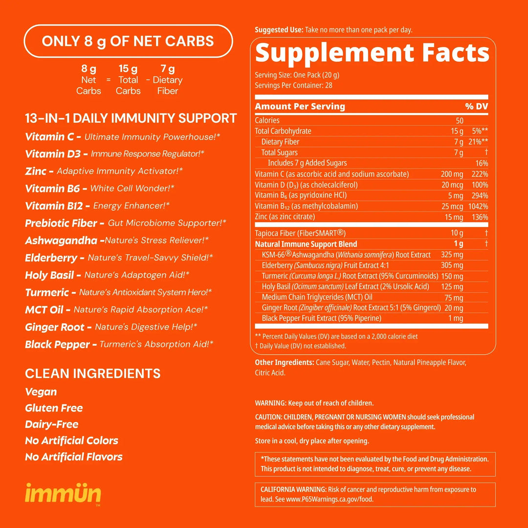 Immün Daily Immunity Gummies, 3 Servings