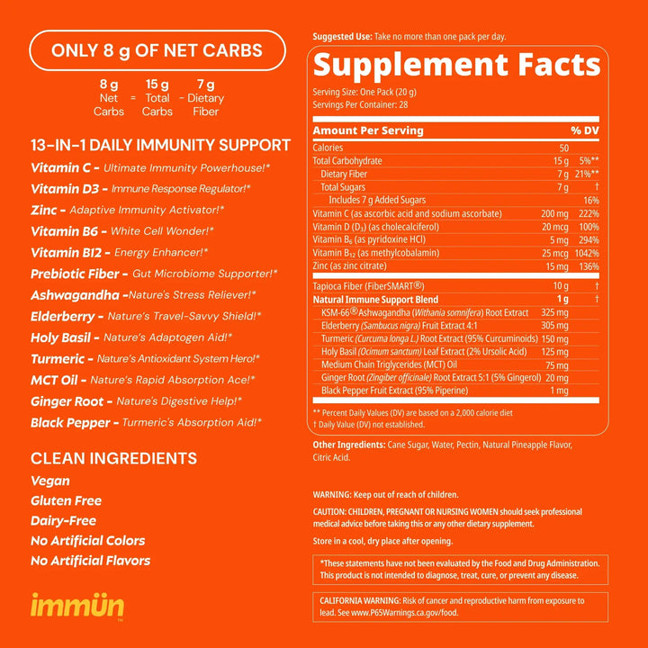 Immün Daily Immunity Gummies, 3 Servings