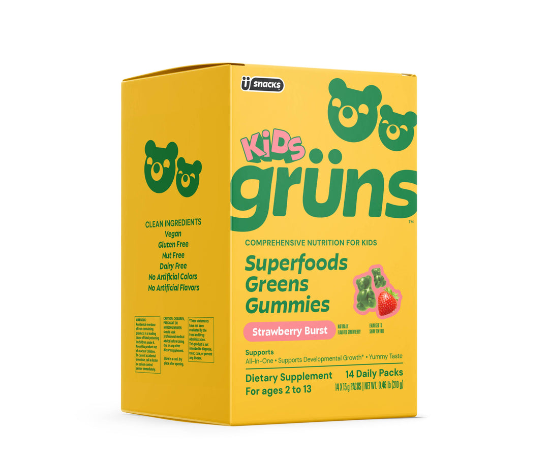 Grüns Kids Superfood Greens Gummies, 14 Servings