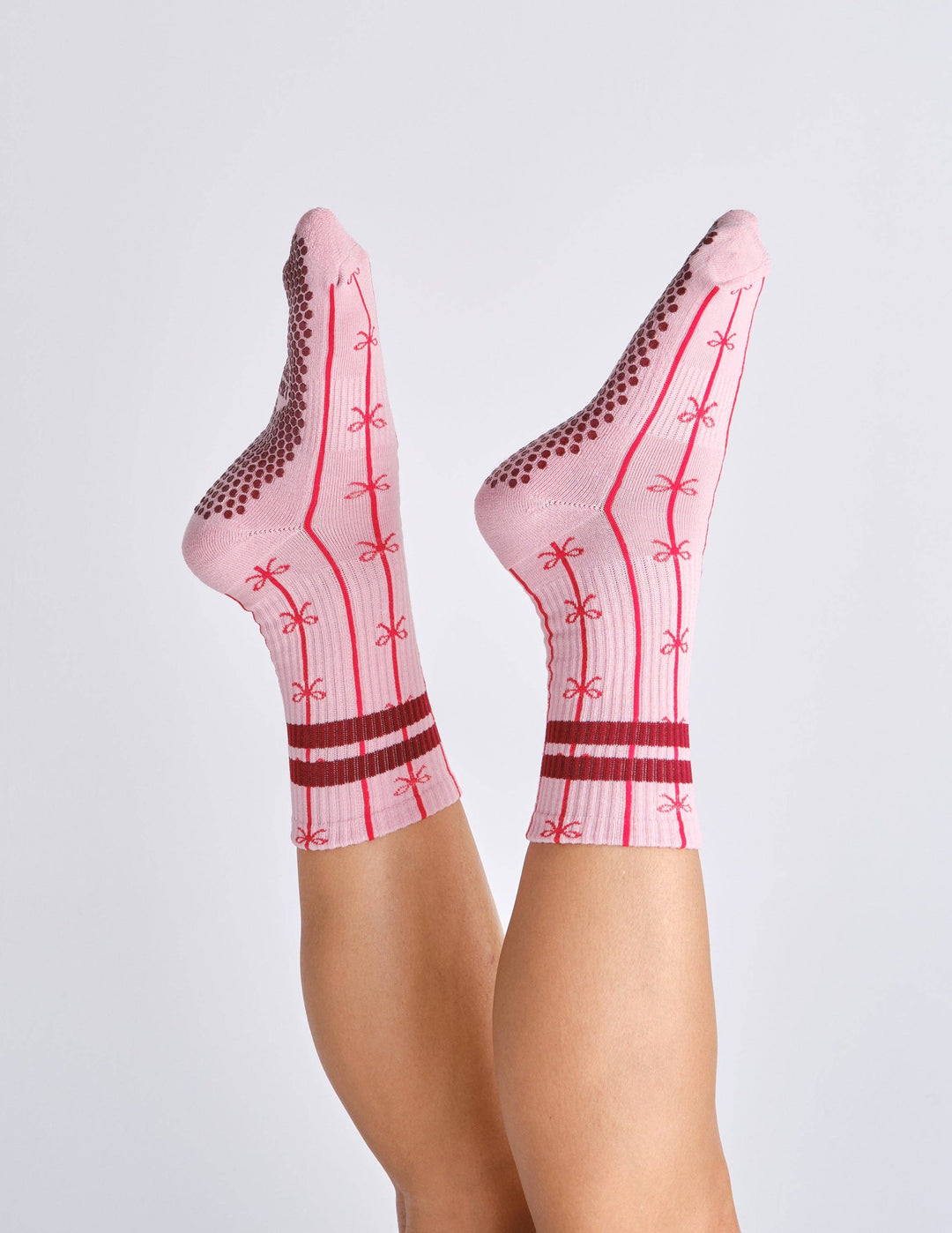 The Tall Tube Print Grip Sock
