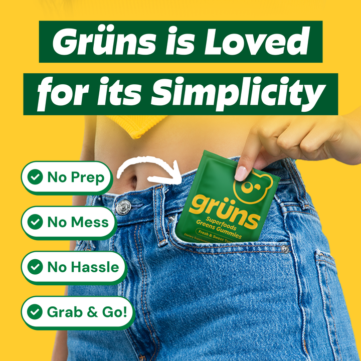 Grüns Adult Superfood Greens Gummies, 3 Servings