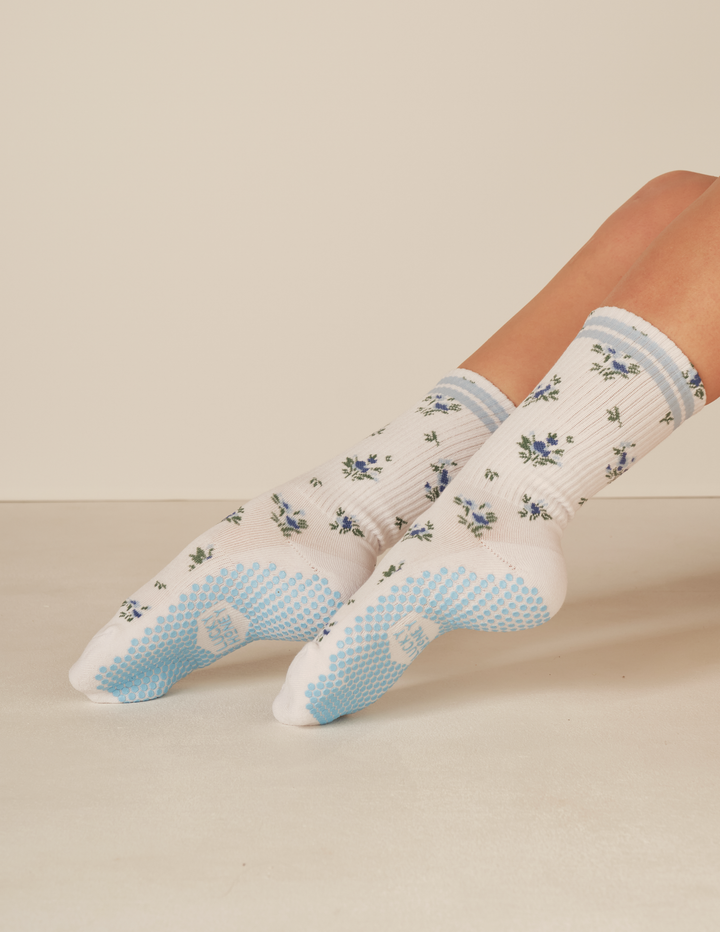 The Floral Grip Sock