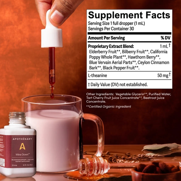Wine Down™ - Stress & Sleep Aid Herbal Drops