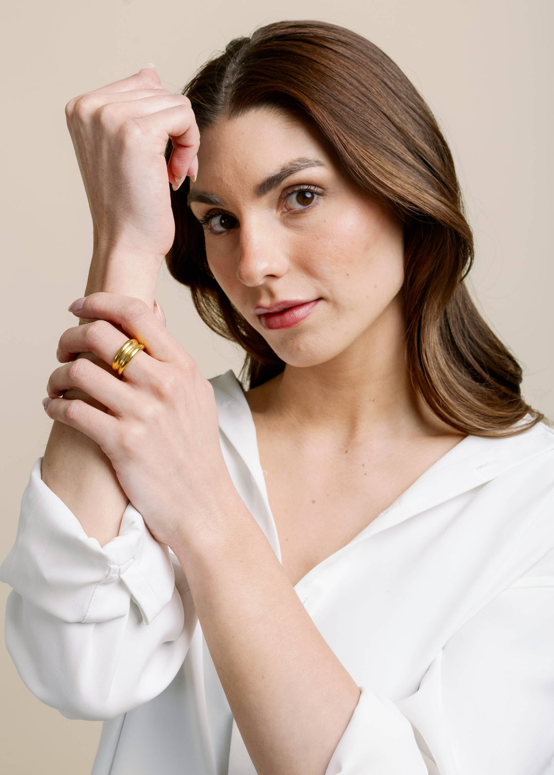 Doubled Up Gold Ring