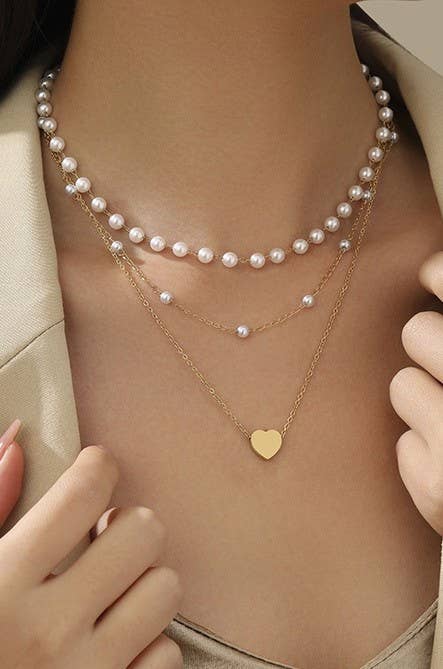 Layered Pearl Necklace