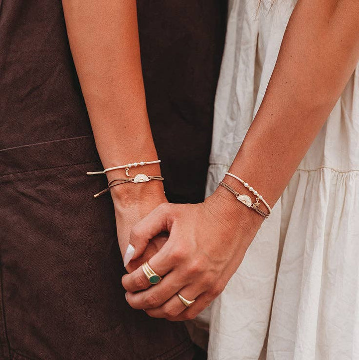 "Forever Friends" Nutral Sun Friendship Hair Tie Bracelets