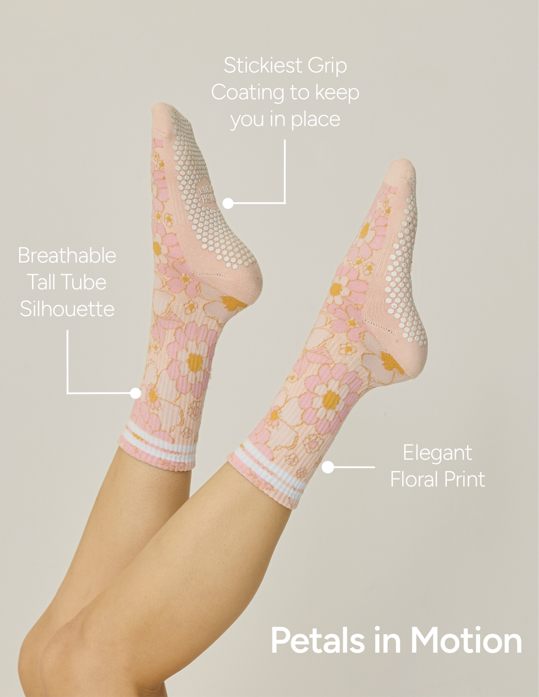 The Floral Grip Sock