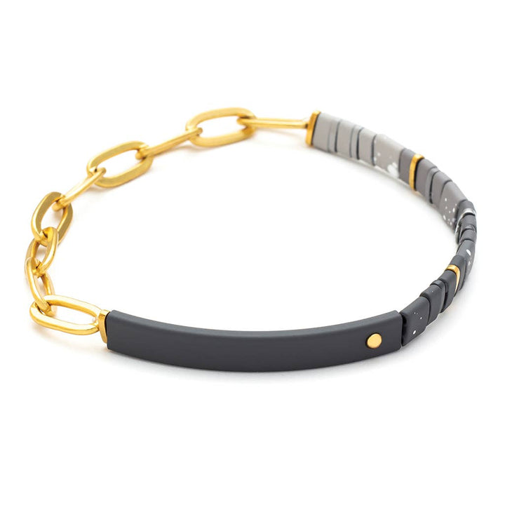 Good Karma Ombre w/Chain Bracelet - Strength & Grace Charcoal