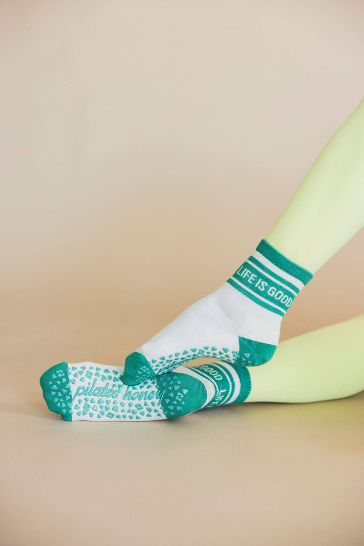 Life Is Good Shorty Crew Grip Sock