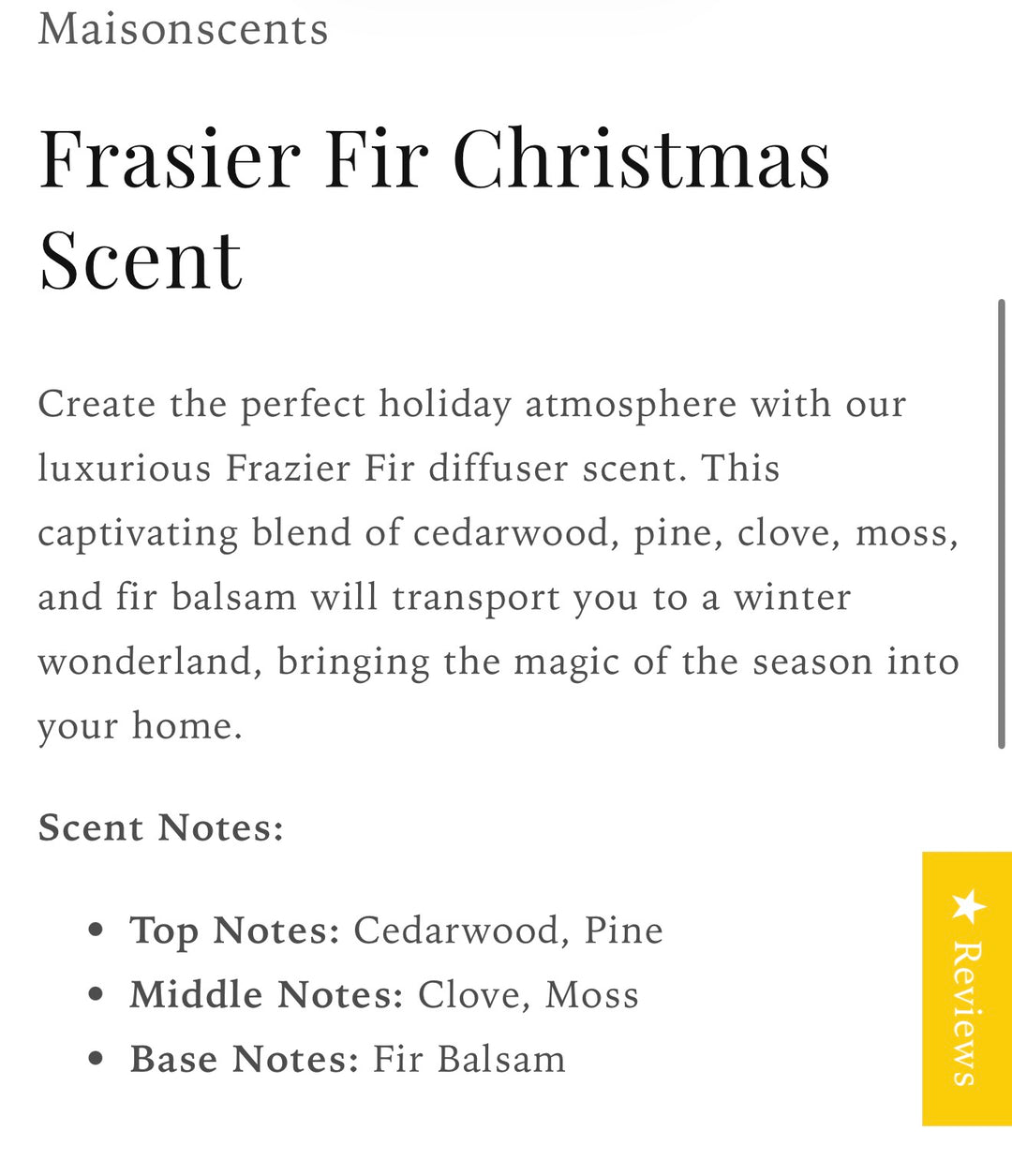 100 ml Maison Scent Refill