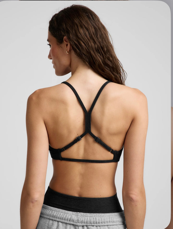 Beyond Yoga Spacedye minimal bra darkest night