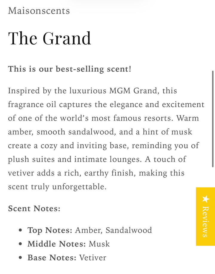 100 ml Maison Scent Refill