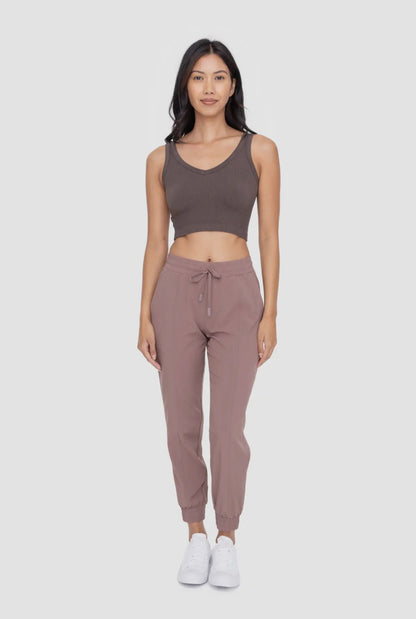 Deep Taupe Essential Athleisure Joggers