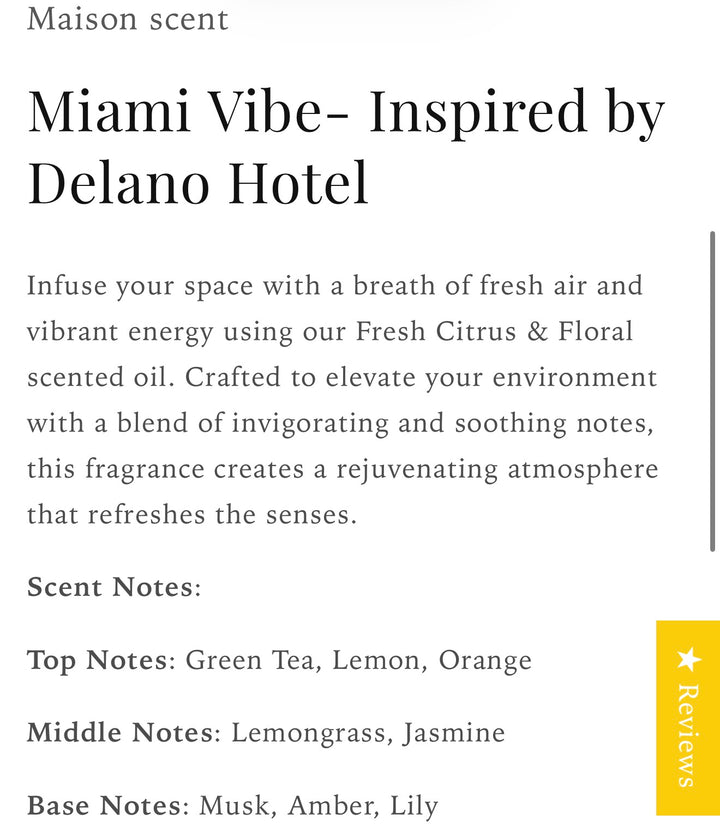 100 ml Maison Scent Refill