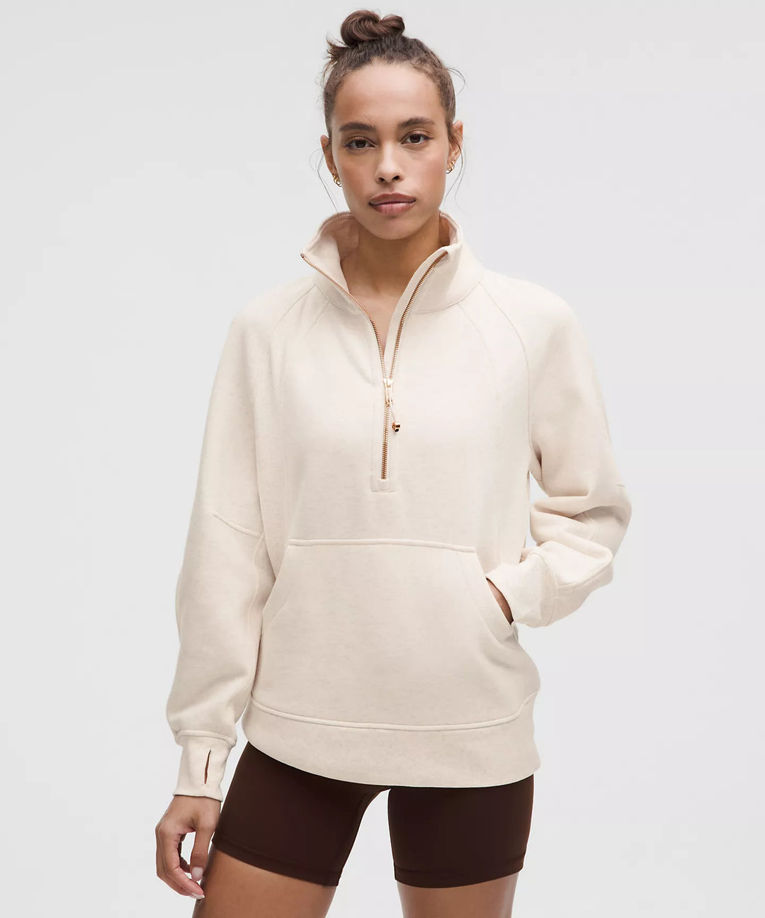 lululemon Scuba Oversized Funnel Neck Half Zip LONG*