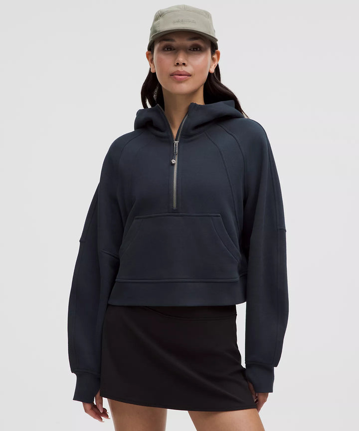 Scuba Oversized Half-Zip Hoodie