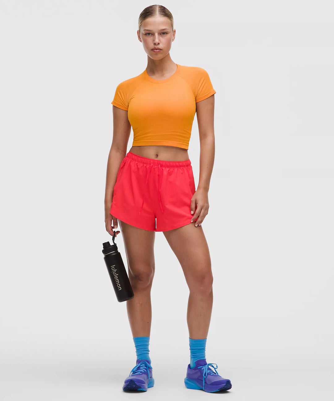 lululemon Textured Mesh High-Rise Running Short 2.5"