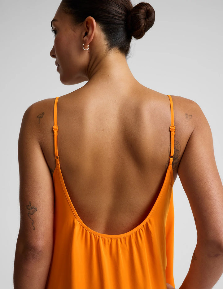 Beyond Yoga Sunkissed Cupro Maxi Dress Bright Citrus