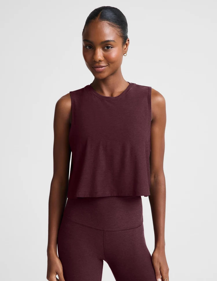 Beyond Yoga featherweight minimal cropped tank