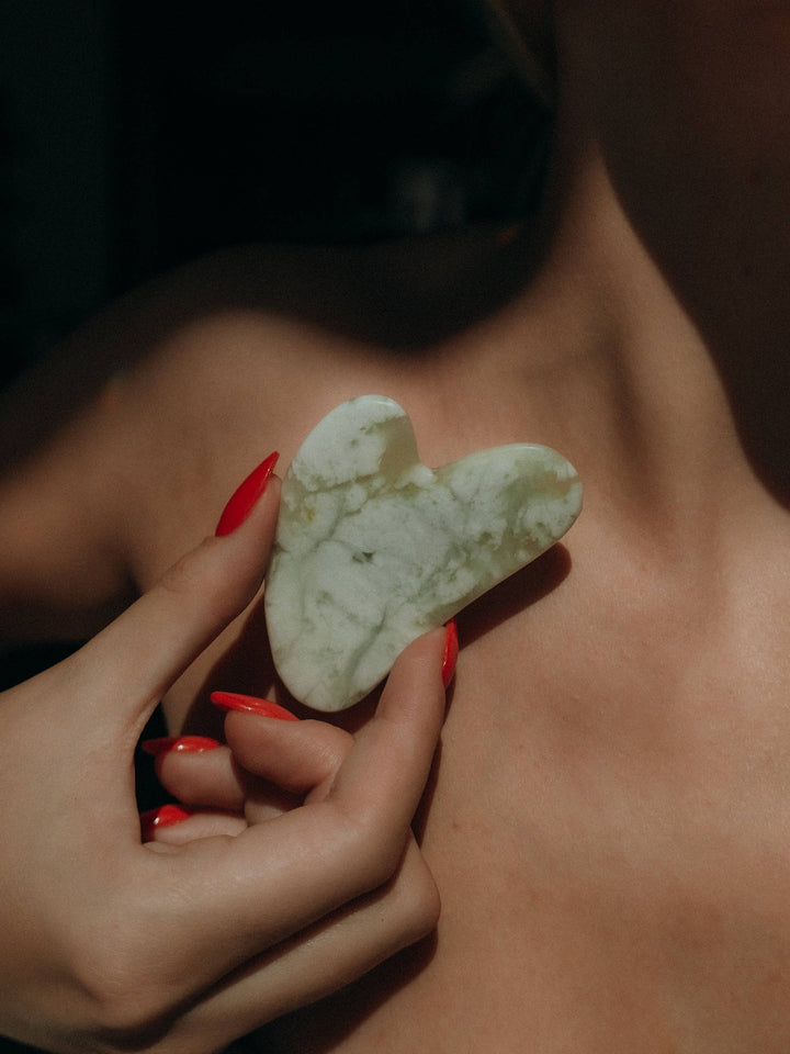 Jade Gua Sha Set for Lymphatic Drainage & Facial Sculpting