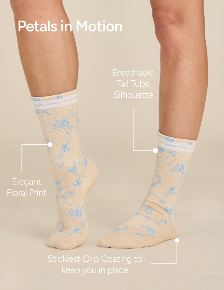 The Floral Grip Sock