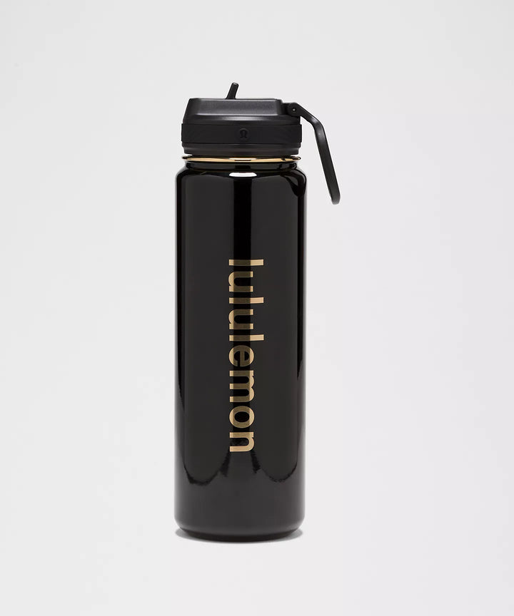 lululemon Back to Life Sport Bottle 24oz Straw Lid *Gold Shine
