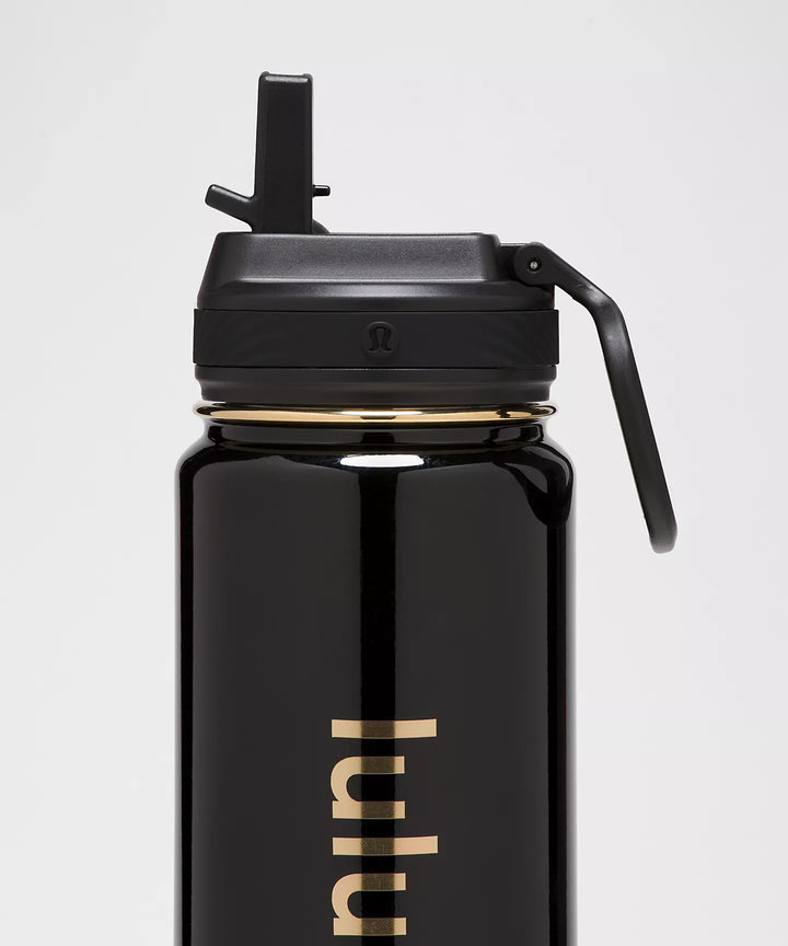 lululemon Back to Life Sport Bottle 24oz Straw Lid *Gold Shine