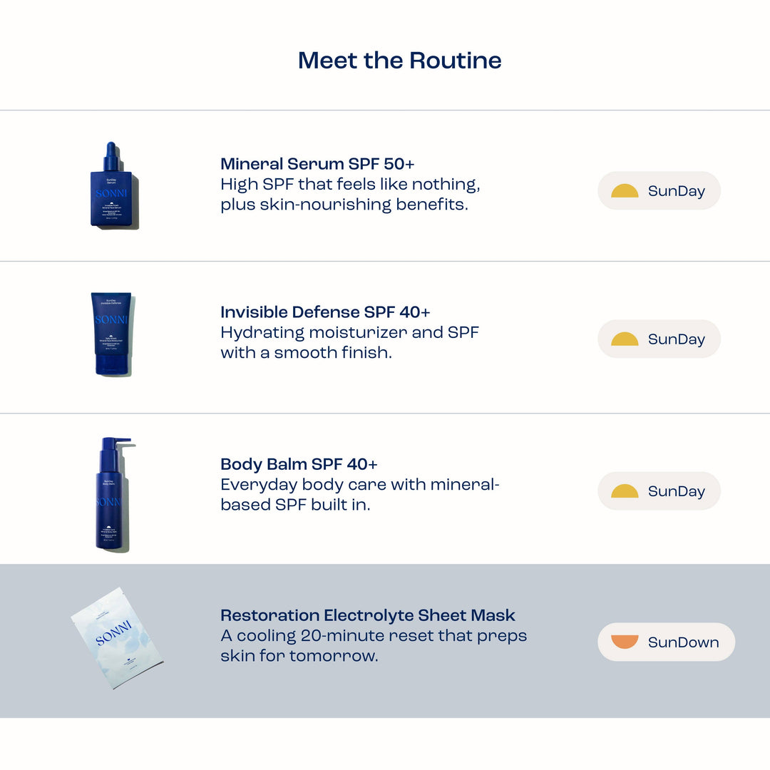SunDown Electrolyte Sheet Mask (Pack of 4)