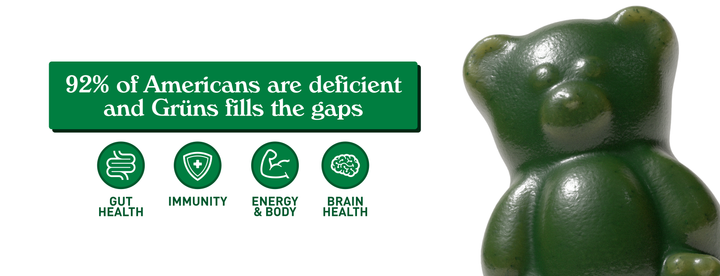 Grüns Adult Superfood Greens Gummies, 3 Servings