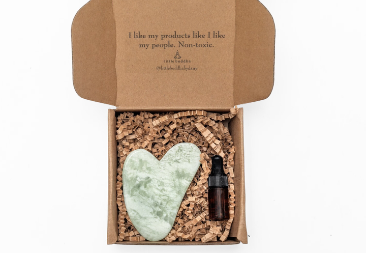 Jade Gua Sha Set for Lymphatic Drainage & Facial Sculpting