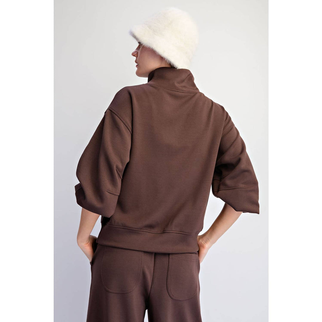 MODAL SCUBA QUARTER ZIP TOP