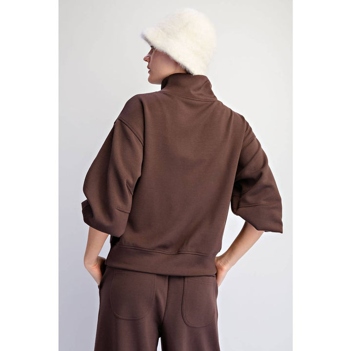 MODAL SCUBA QUARTER ZIP TOP