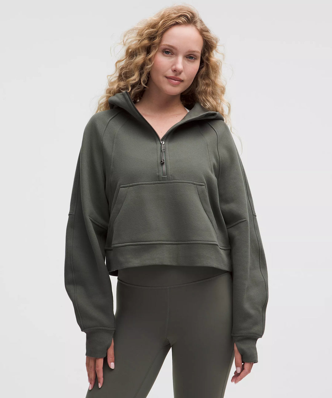 Scuba Oversized Half-Zip Hoodie