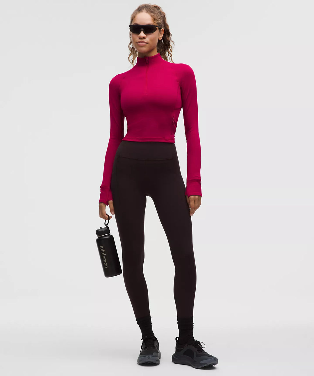 lululemon It's Rulu Ribbed Cropped Half Zip