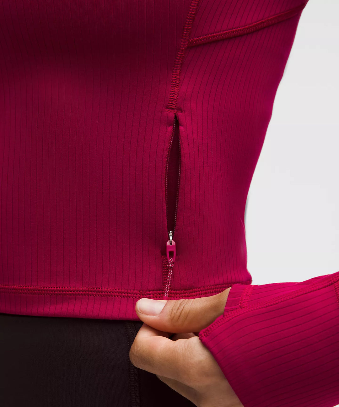 lululemon It's Rulu Ribbed Cropped Half Zip