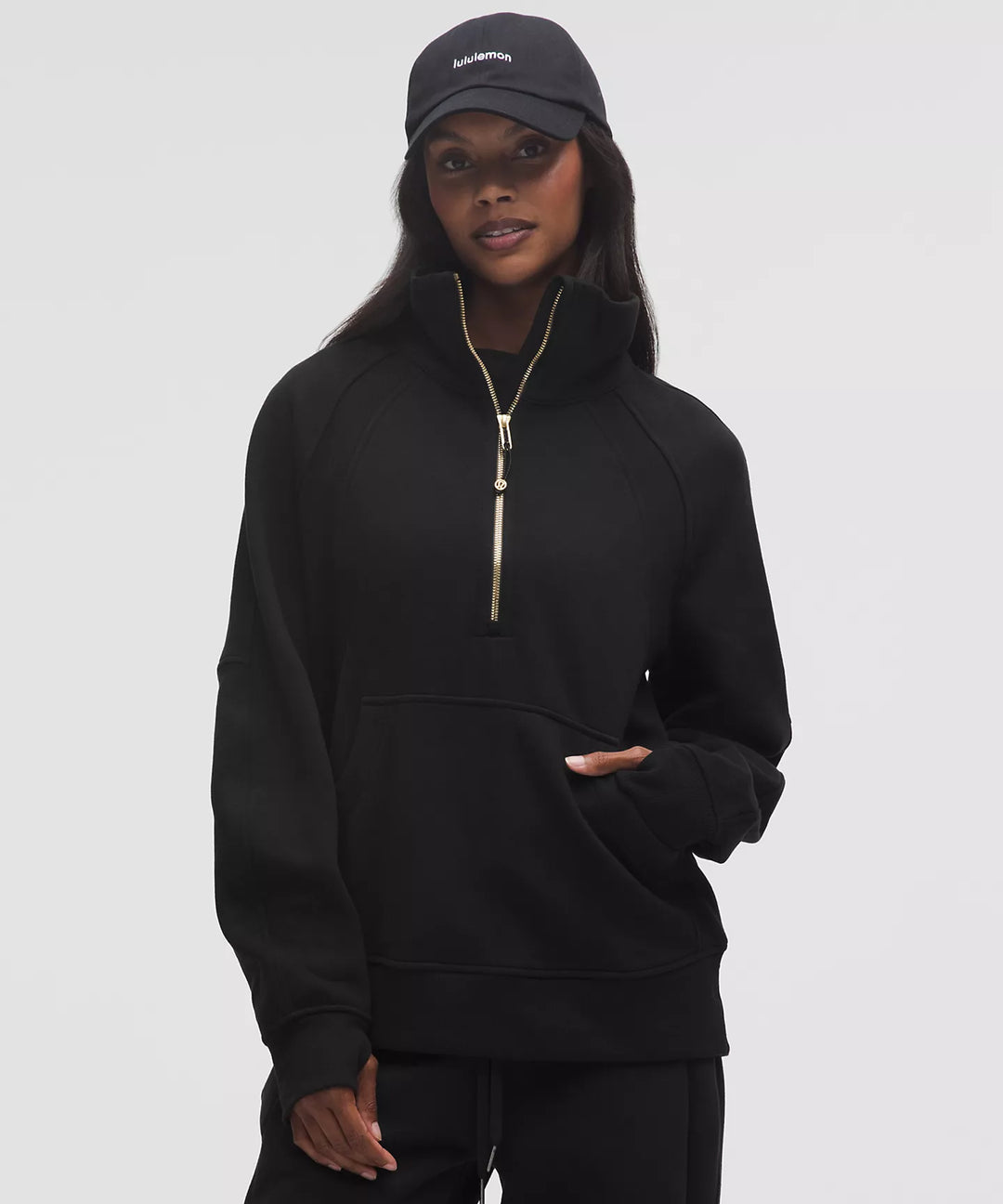 lululemon Scuba Oversized Funnel Neck Half Zip LONG*
