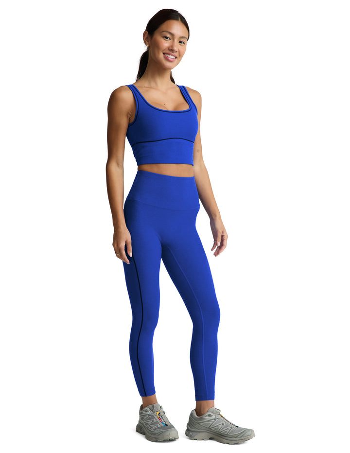 Beyond Yoga spacedye dynamic crop tank ultra blue