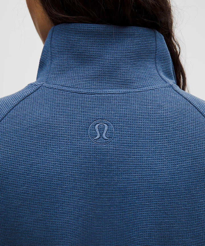lululemon Scuba Cropped Funnel-Neck Half Zip *Waffle
